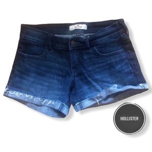 Hollister Cut-Off Cuffed Denim Shorts